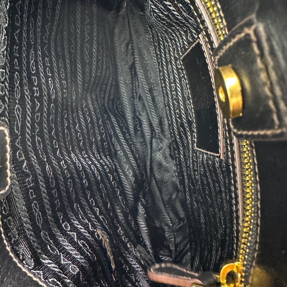 PRADA Brown Leather Shoulder Bag - Picture 7 of 15